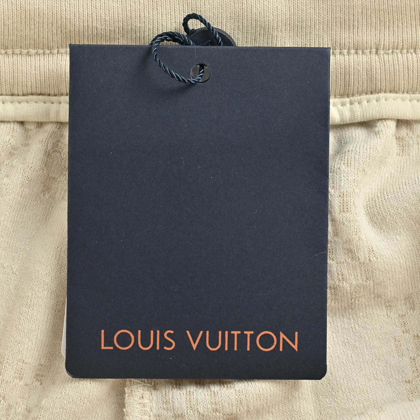Louis Vuitton/Louis Vuitton checkerboard drawstring terry shorts